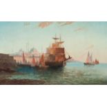 J. WATEBO Signed, oil on canvas, Istanbul 19 th c. 52 x 78 cm