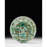 IZNIK DISH Ottoman, iznik pottery dish. 17 th c. 24 cm