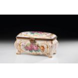 SEVRES PORCELAIN BOX 19 th c. 14 x 27 x 13 cm