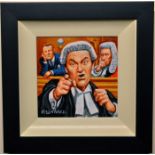 Roy Wallace - The Lawyer 'Admit It Sir' Oil - 8x8