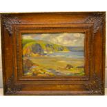 Letitia Marion Hamilton RHA - Seaside Scene Oil - 10x7