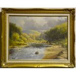 James Humbert Craig RHA RUA - River Scene Oil - 23.5x17.5