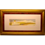 Markey Robinson - Morocan Scene Oil on Board - 4x17