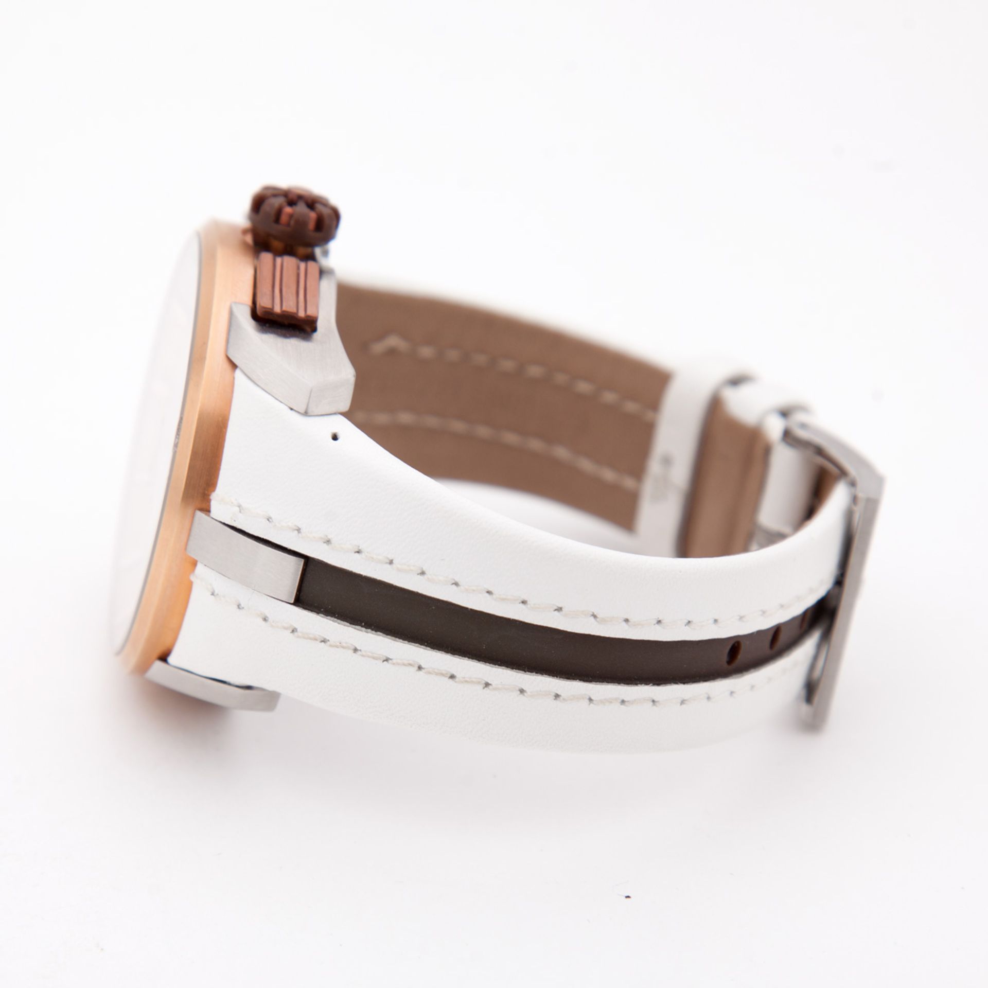 Briel Milano - Swiss Quartz Watch BW0428 White Leather Strap/Copper Style Face - Image 2 of 2