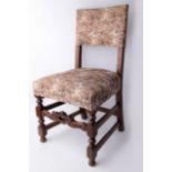 Oak Framed Carved Detail Chair x 4