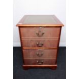 Leather Topped 2 Drawer Filing Cabinet