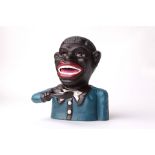 Cast Iron Minstrel Money Box – With Moving Parts