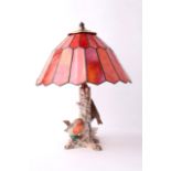 Goebel Robin Table Lamp with Tiffany Shade