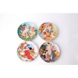 Disney Cartoon Classics Collectable Plate x 4