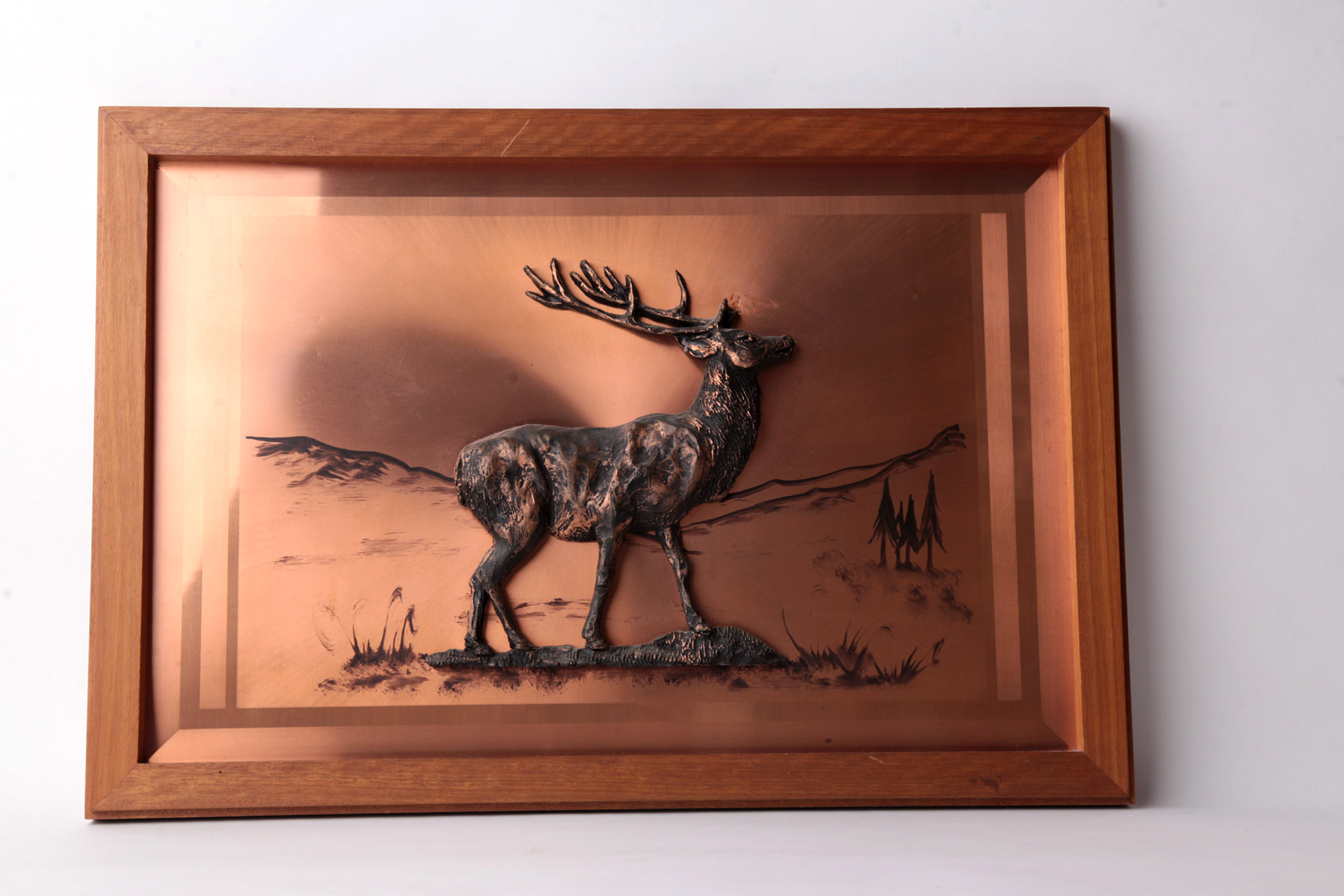 Large Copper Stag Scene