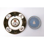 Aynsley County Regiment Plate + Wedgwood Army Corps Plate