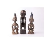 Carved African Figurine x 3