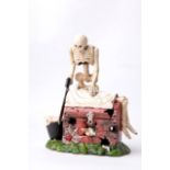 Cast Iron Skeleton Money Box – with Moving Parts
