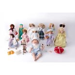 Collection of Nursery Rhyme Porcelain Dolls