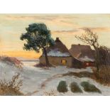 Paul Müller-Kaempff (1861-1941), Evening Landscape, c. 1910  Oil on cardboard Germany, circa 1910