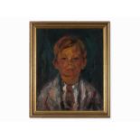 Albert Reuss (1899-1976), Oil on Canvas, Boy’s Portrait, 1928  Oil on canvas  England, 1928