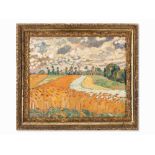 Louis Valtat, Painting, ‘Les champs de blé’, c. 1918-1920  Oil on Canvas, relined France, around