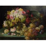 Friedrich Stoitzner, Flower Still Life, early 20th C.   Oil on canvas  Germany/Austria, early 20th