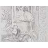 Hans Purrmann, Lithograph “Women at the Window“, around 1920  Lithograph Germany, around 1920 Hans