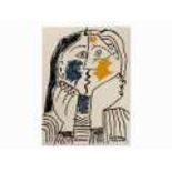 After Pablo Picasso, Tapestry, ‘Le Baiser’, 1979/80  Tapestry out of hand-knotted virgin wool USA,