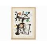 Joan Miró, Color Lithograph, ‘Betelgeuse’, France, 1965  Lithograph in colors on BFK Rives wove