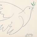 Pablo Picasso, Lithograph in Colors, ‘Colombe volante’, 1961  Lithograph in colors on wove paper - Image 9 of 9