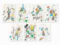 Joan Miró, 7 Plates from ‘Maravillas con variaciones’, 1975  Seven lithographs in colors on firm