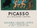 After Pablo Picasso (1881-1973), Poster ‘45 Linolschnitte’ 1960  Lithograph in colors on paper - Image 3 of 8