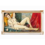 Oil Painting, Reclining Nude, c. 1930/1940   Oil on canvas Presumably  Germany, 1930/1940 Signed