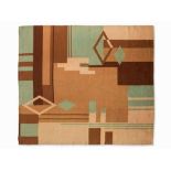 Art Deco Rug, European, circa 1940  Wool on wool Europe, circa 1940 Dimensions: 3.22 x 2.70 m Age-