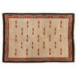 Swedish Rug in Reduced Ornamentation, circa 1960  Wool on wool Sweden, circa 1960 Dimensions: 1.99 x