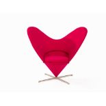 Verner Panton, 'Heart Cone Chair’, Plus-Linje, Denmark, 1959  Brushed stainless steel, glass fiber