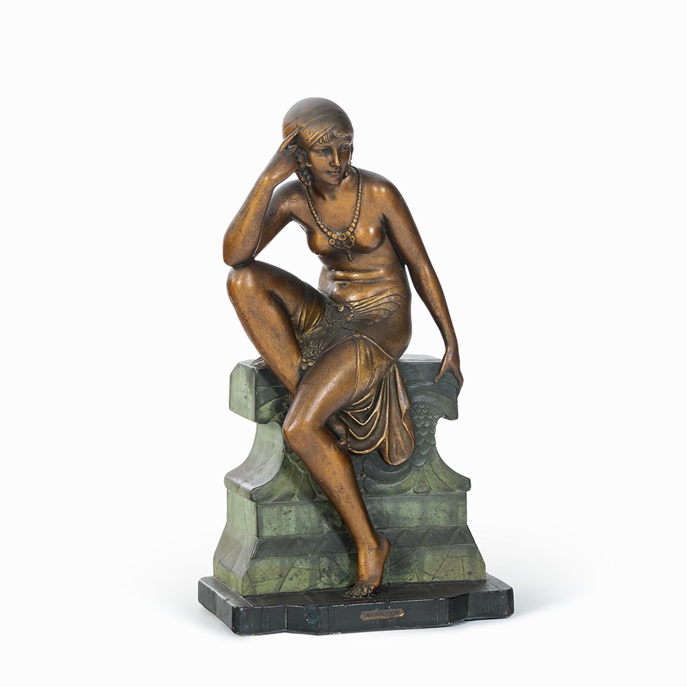 Cipriani, Ceramic Figure ‚Sécuction‘, Italy, 1920s  Ceramic Italy, 1920s Exotic woman seductively - Image 8 of 8