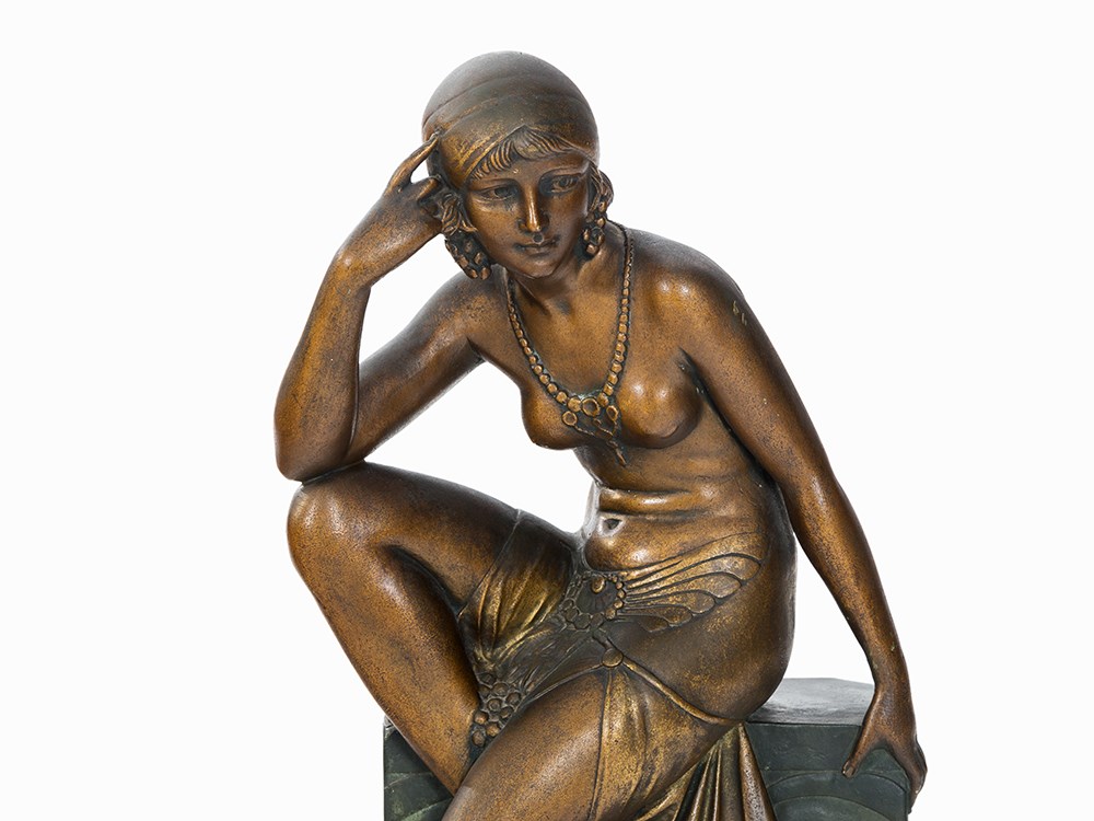 Cipriani, Ceramic Figure ‚Sécuction‘, Italy, 1920s  Ceramic Italy, 1920s Exotic woman seductively - Image 2 of 8
