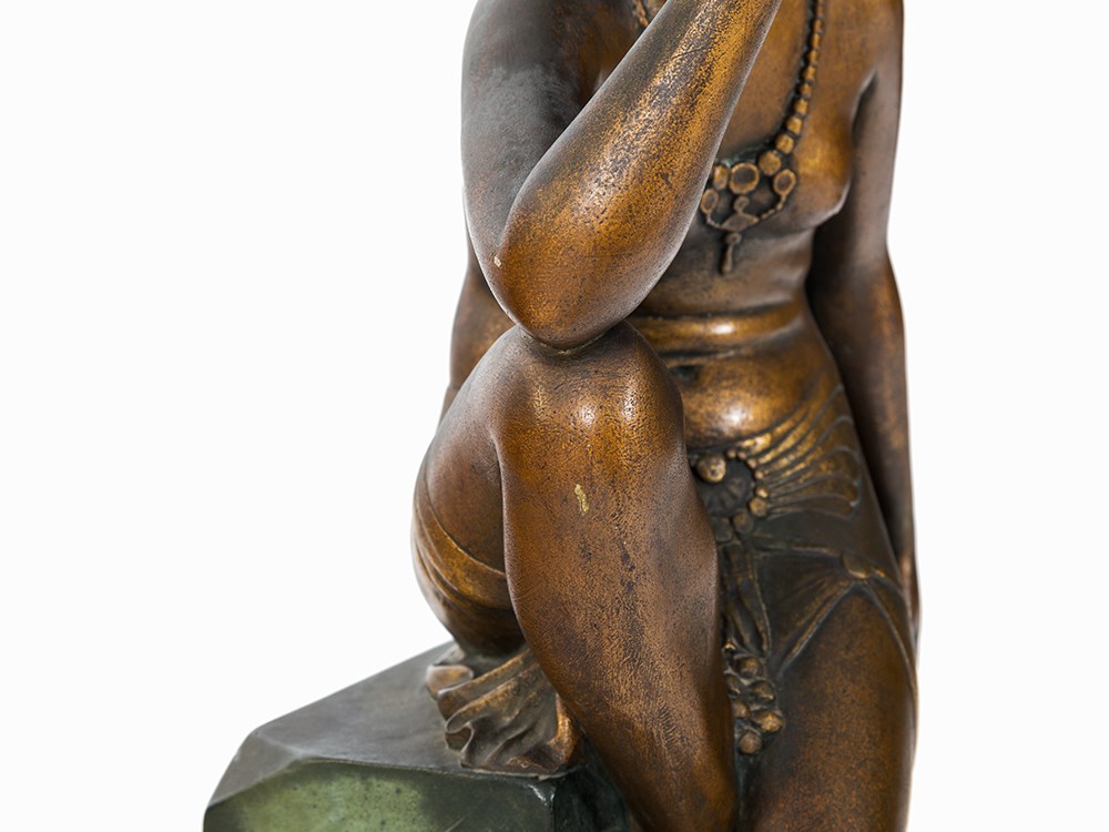 Cipriani, Ceramic Figure ‚Sécuction‘, Italy, 1920s  Ceramic Italy, 1920s Exotic woman seductively - Image 4 of 8