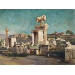 Alexander Barkoff (1870-1942), Kerameikos of Athens, Oil, 1930s  Oil on canvas, laid down on