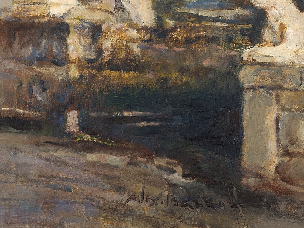 Alexander Barkoff (1870-1942), Kerameikos of Athens, Oil, 1930s  Oil on canvas, laid down on - Image 4 of 8