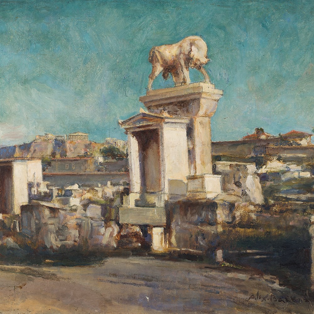 Alexander Barkoff (1870-1942), Kerameikos of Athens, Oil, 1930s  Oil on canvas, laid down on - Image 8 of 8