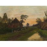Otto Modersohn (1865-1943), Evening Landscape, Oil, 1939  Oil on canvas Germany, 1939 Otto Modersohn