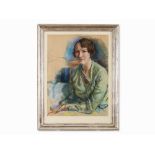 Zinaida E. Serebriakova, Portrait of a Woman, Pastel, 1930   Pastel on laid paper by ‘Canson’ (