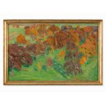 Walter Gamerith, Haining in Autumn, Painting, c. 1940  Oil on canvas Austria, around 1940  Walter