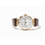 Early Ulysse Nardin Chronograph, Switzerland, c. 1935  Early Ulysse Nardin single button chronograph