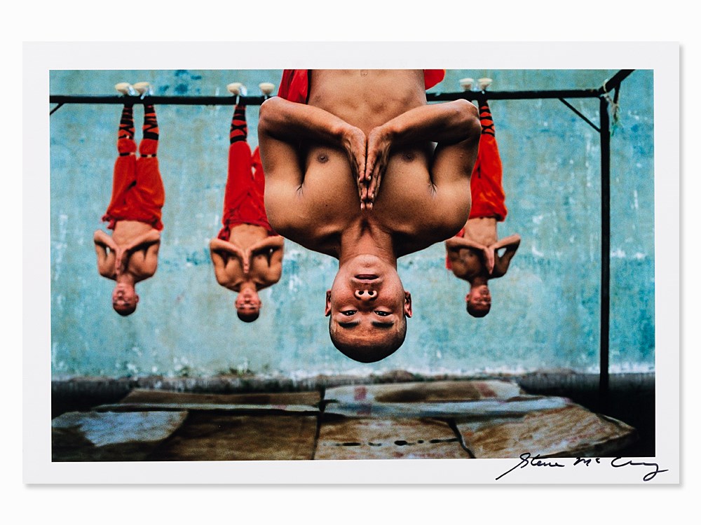 Steve McCurry (b. 1950), Shaolin Monks Training, 2004  Digital print on Fujicolor Crystal Archive