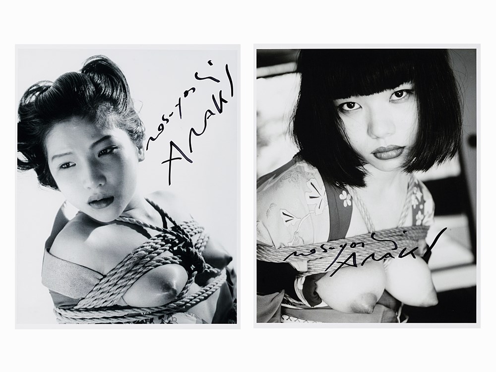 Nobuyoshi Araki, Bondage Girls, 2 Digital Prints, 1990s  2 digital prints on Fujicolor Crystal