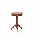 Late Empire, Tripod Table with Porphyry Plate, Mahogany, c.1830  Mahogany, porphyry, brass