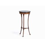 Guéridon Side Table, Mahogany, France, 1st Half 19th C.  Mahogany, serpentine Northern Germany,