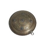 Qajar Ornamental Shield of Bronze, Persia, 19th Century  Bronze sheet  Persia, 19th century