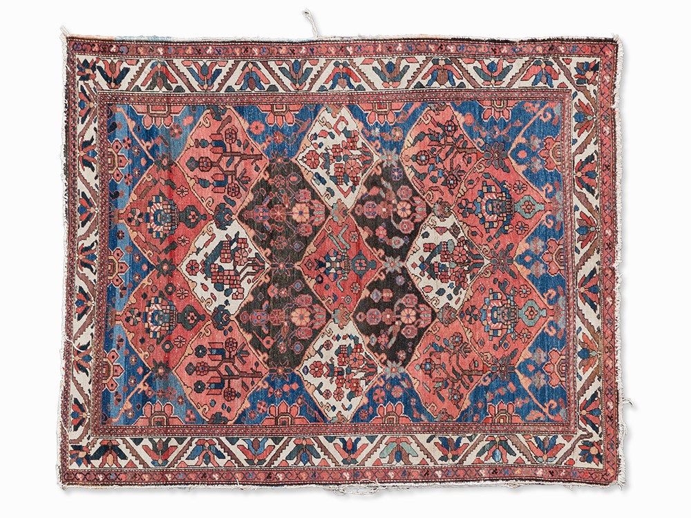 Bakhtiari Rug, 230,000 Knots/m2, Iran, c. 1965  Wool on cotton Iran, around 1965 230,000 knots per