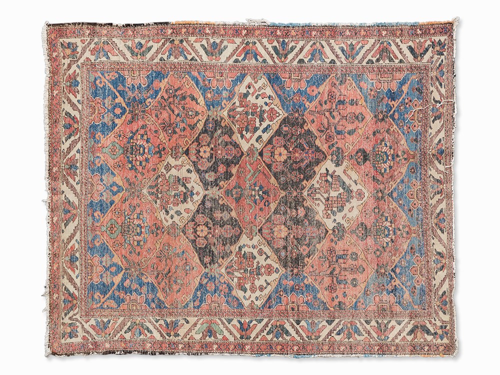 Bakhtiari Rug, 230,000 Knots/m2, Iran, c. 1965  Wool on cotton Iran, around 1965 230,000 knots per - Image 7 of 8