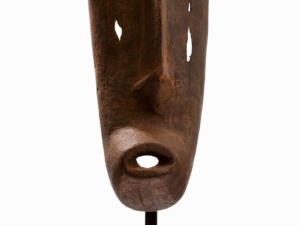 Dogon Dance Mask, Hombori Mountains, 1st Third 20th Century  Wood, brown patinated Hombori - Image 2 of 6